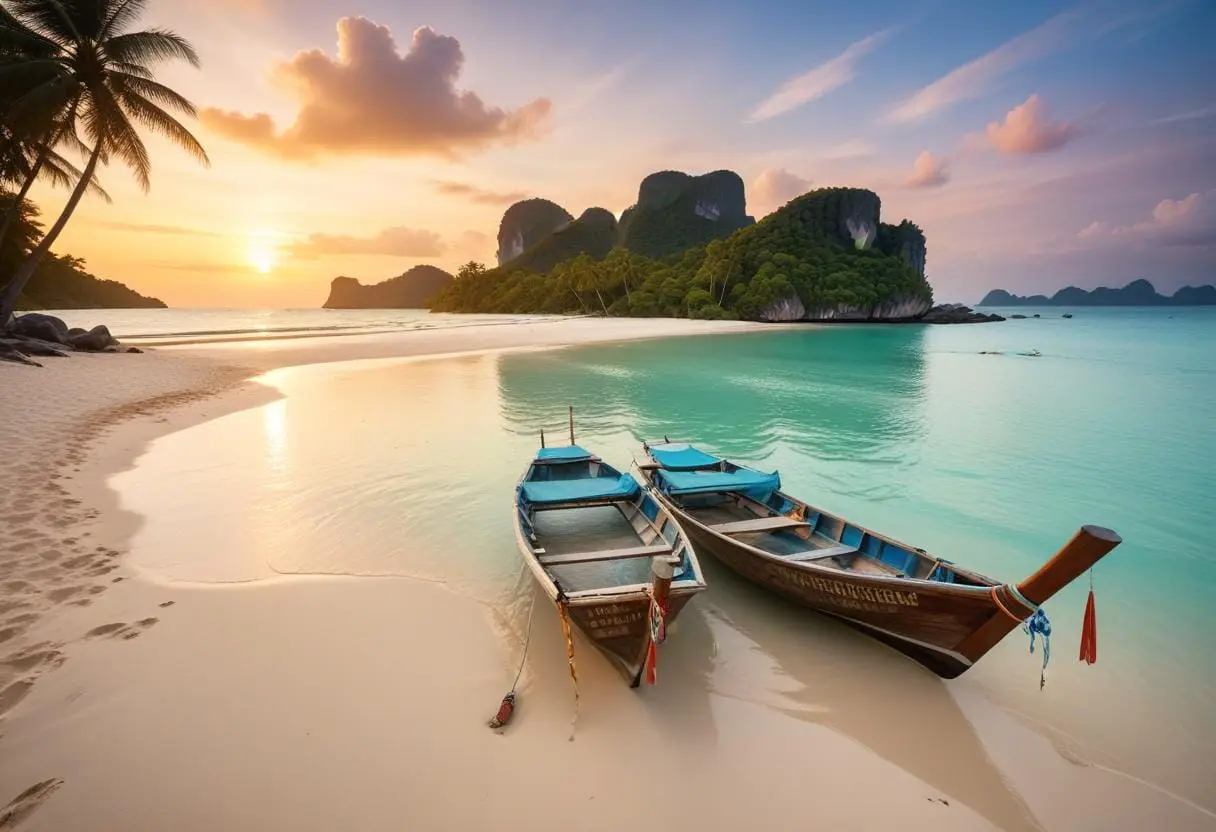 Bästa resmålet i Thailand för par illustration