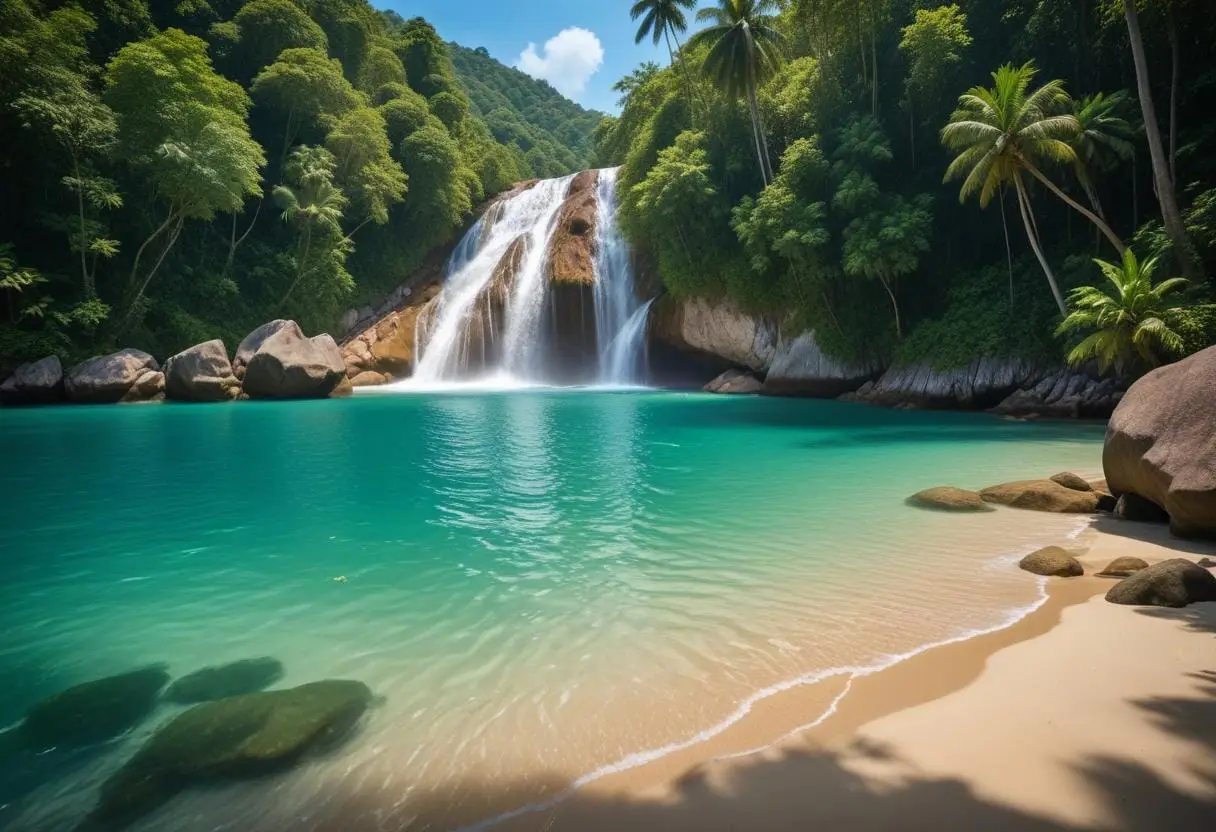 Upptäck Koh Chang – Thailands oas för avkoppling och äventyr illustration