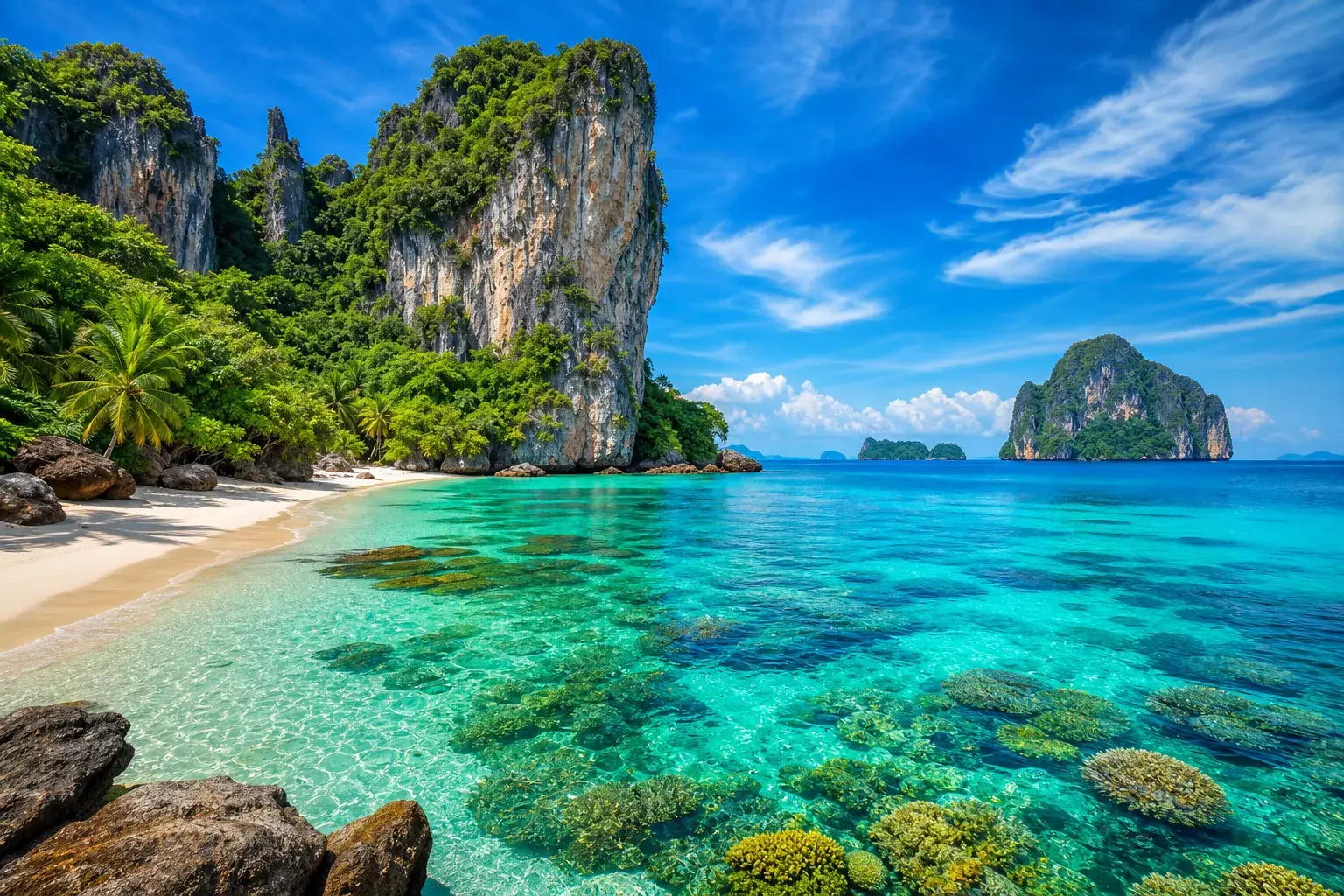 Upptäck magin i södra Thailand, din nästa drömresa illustration