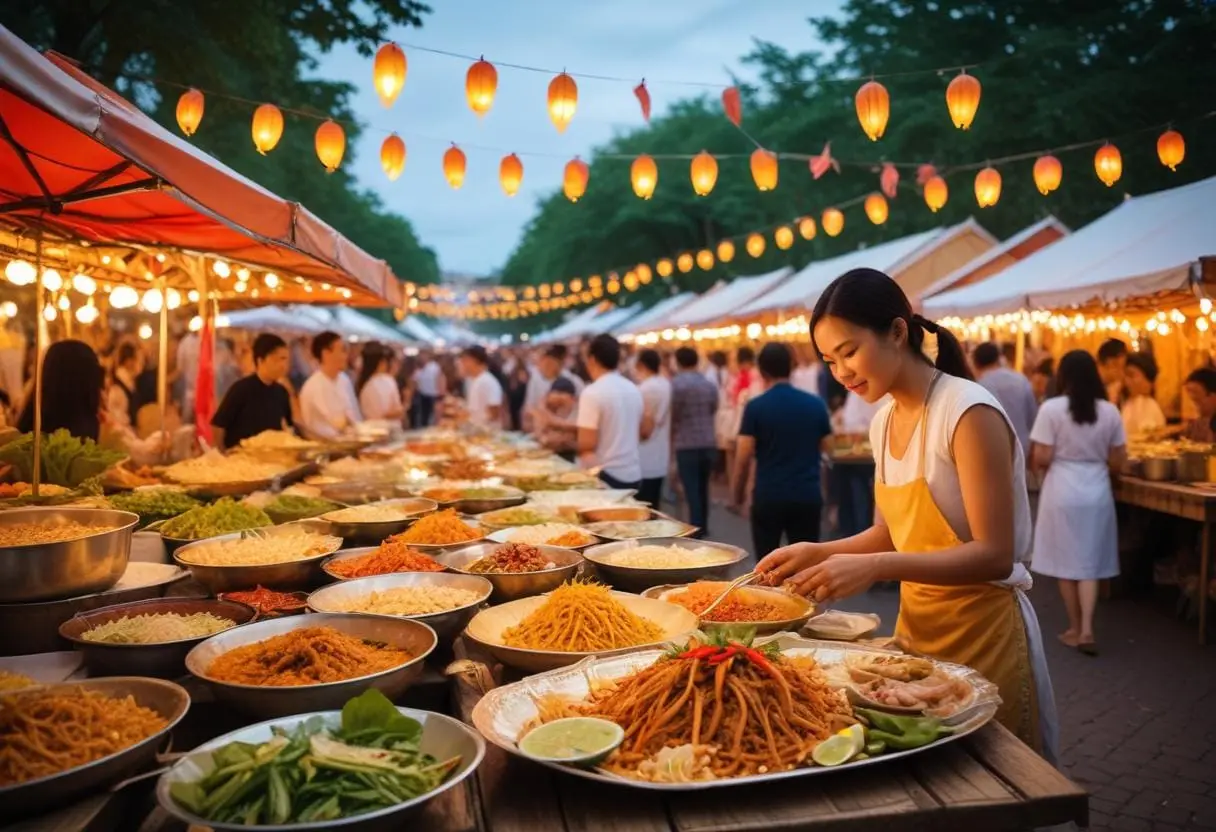 Thaifestivalen i Stockholm — färg, smak och vänskap med Thailand illustration