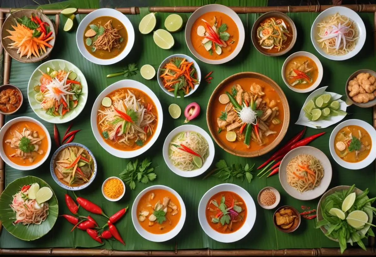Upptäck det bästa av thailändsk mat i Thailand! illustration